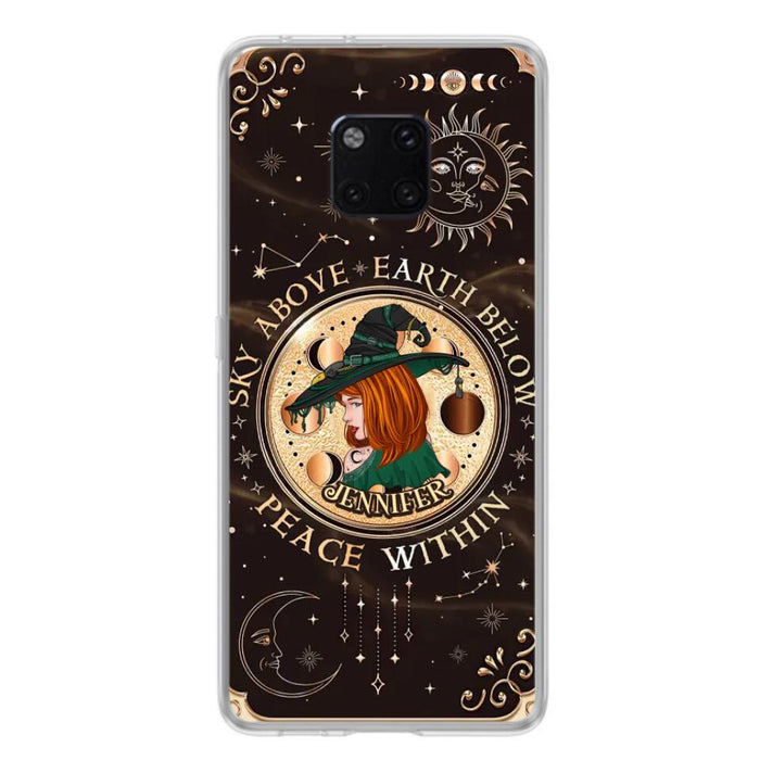 Custom Personalized Witch Phone Case - Gift Idea For Girl - Wiccan Decor/Pagan Decor - As Above So Below - Cases For Xiaomi, Oppo And Huawei