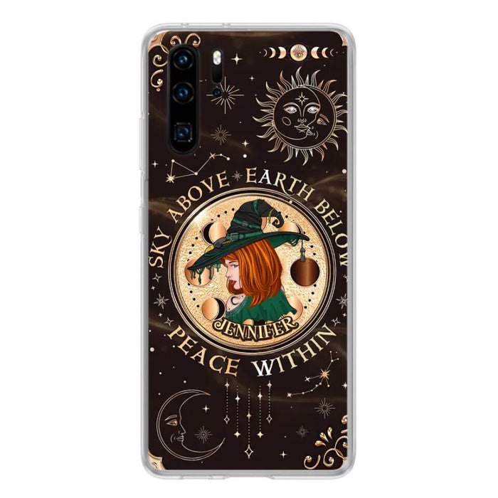 Custom Personalized Witch Phone Case - Gift Idea For Girl - Wiccan Decor/Pagan Decor - As Above So Below - Cases For Xiaomi, Oppo And Huawei