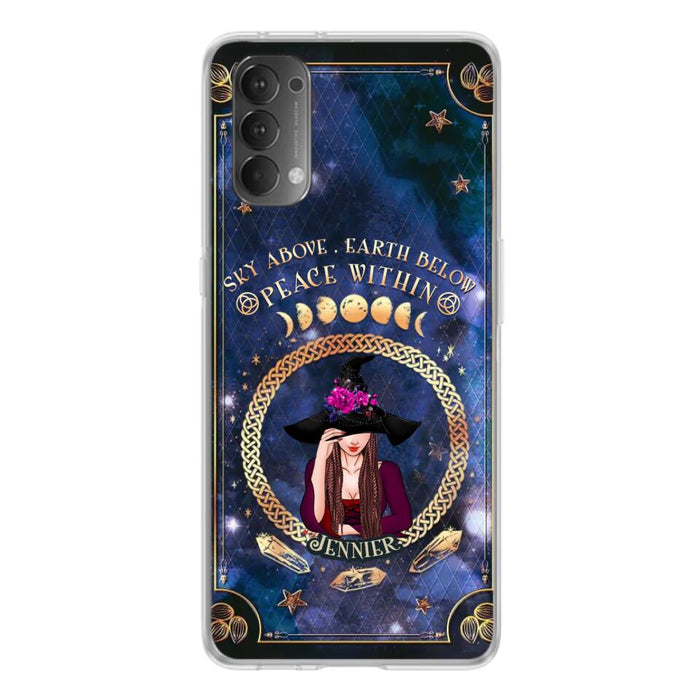 Personalized Witch Xiaomi/ Oppo/ Huawei Case - Sky Above Earth Below Peace Within - Gift Idea For Friends/ Birthday