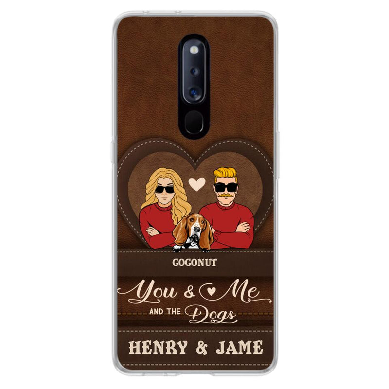 Personalized You & Me And The Dogs Phone Case - Up to 5 Dogs - Valentine's Day Gift Idea For Couple/Dog Lover - Case For Xiaomi, Oppo And Huawei