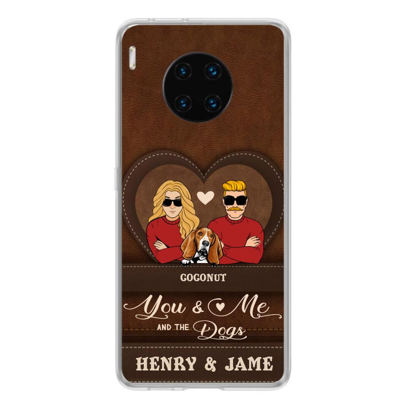 Personalized You & Me And The Dogs Phone Case - Up to 5 Dogs - Valentine's Day Gift Idea For Couple/Dog Lover - Case For Xiaomi, Oppo And Huawei