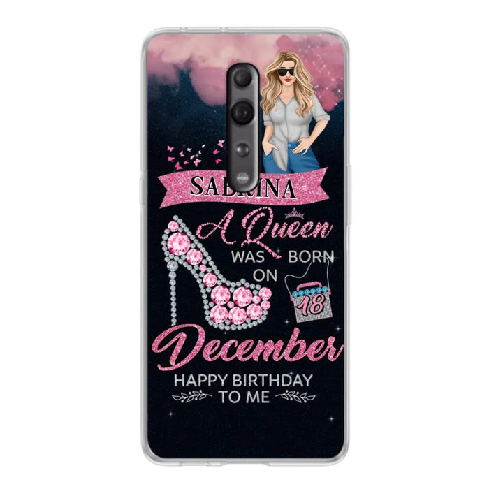 Custom Personalized Birthday Queen Phone Case - Gift Idea For Friends/Birthday - A Queen Was Born - Case for Xiaomi/Huawei/Oppo