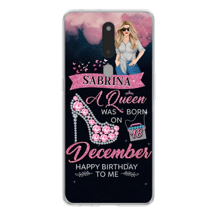 Custom Personalized Birthday Queen Phone Case - Gift Idea For Friends/Birthday - A Queen Was Born - Case for Xiaomi/Huawei/Oppo