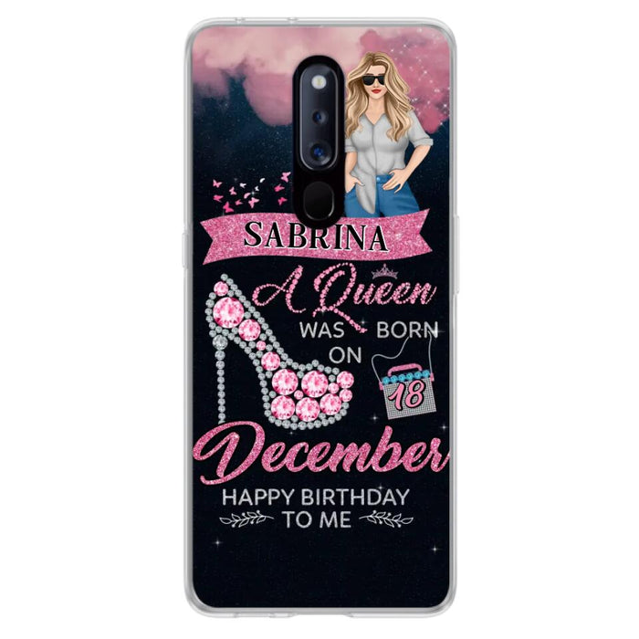 Custom Personalized Birthday Queen Phone Case - Gift Idea For Friends/Birthday - A Queen Was Born - Case for Xiaomi/Huawei/Oppo