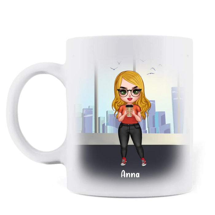 Personalized My Vocabulary At Work Coffee Mug - Gift Idea For Friends/ Colleagues - Upto 4 People