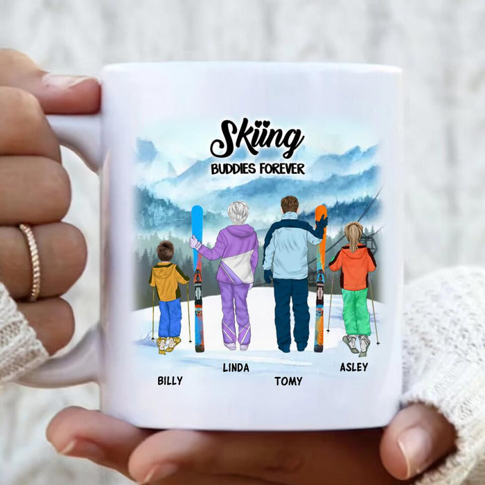 Custom Personalized Skiing Coffee Mug - Best Gift For Couple, Skiers, Family