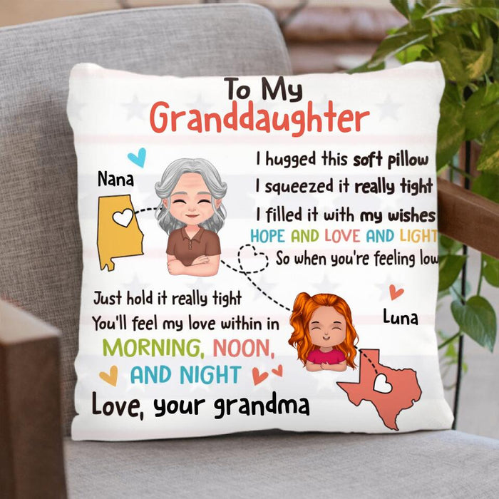 Custom Personalized Feel My Love Pillow Cover/ Fleece/Quilt Blanket - Gift Idea For Grandchild - To My Granddaughter