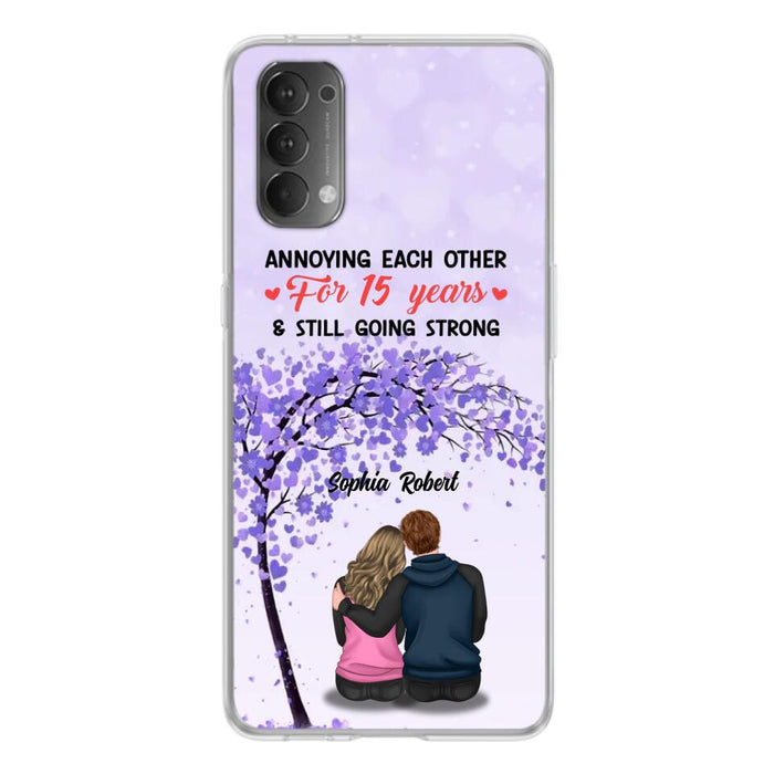 Custom Personalized Couple Phone Case - Gift Idea For Couple/Lovers - Annoying Each Other For 15 Years & Still Going Strong - Cases For Oppo, Xiaomi & Huawei