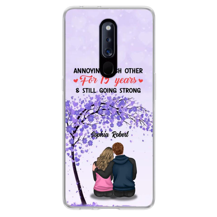 Custom Personalized Couple Phone Case - Gift Idea For Couple/Lovers - Annoying Each Other For 15 Years & Still Going Strong - Cases For Oppo, Xiaomi & Huawei