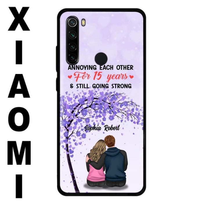 Custom Personalized Couple Phone Case - Gift Idea For Couple/Lovers - Annoying Each Other For 15 Years & Still Going Strong - Cases For Oppo, Xiaomi & Huawei