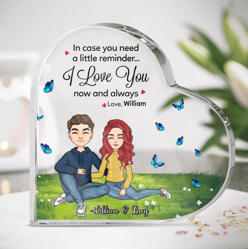 Personalized Couple Acrylic Plaque - I Love You Now and Always - Valentine's Day Gift Idea For Couple - Mother's Day Gift For Wife From Husband