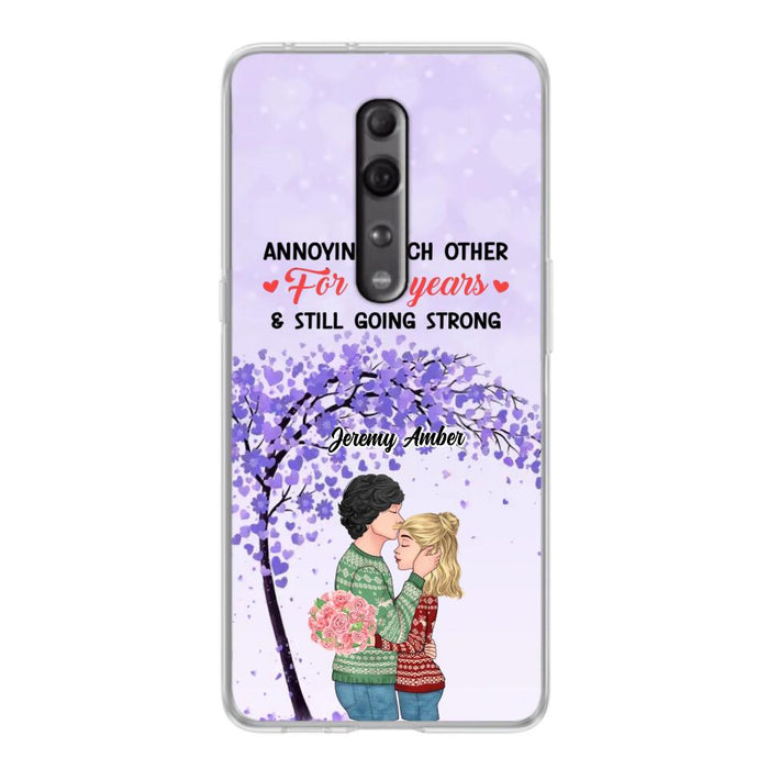 Custom Personalized Couple Kissing Phone Case - Gift Idea For Couple/Lovers - Annoying Each Other For 10 Years & Still Going Strong - Cases For Oppo, Xiaomi & Huawei