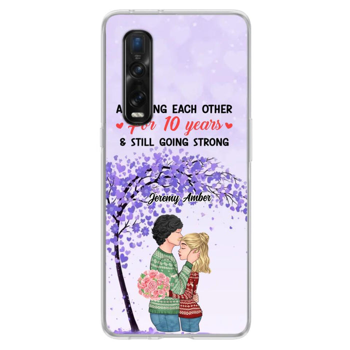 Custom Personalized Couple Kissing Phone Case - Gift Idea For Couple/Lovers - Annoying Each Other For 10 Years & Still Going Strong - Cases For Oppo, Xiaomi & Huawei