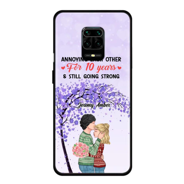 Custom Personalized Couple Kissing Phone Case - Gift Idea For Couple/Lovers - Annoying Each Other For 10 Years & Still Going Strong - Cases For Oppo, Xiaomi & Huawei