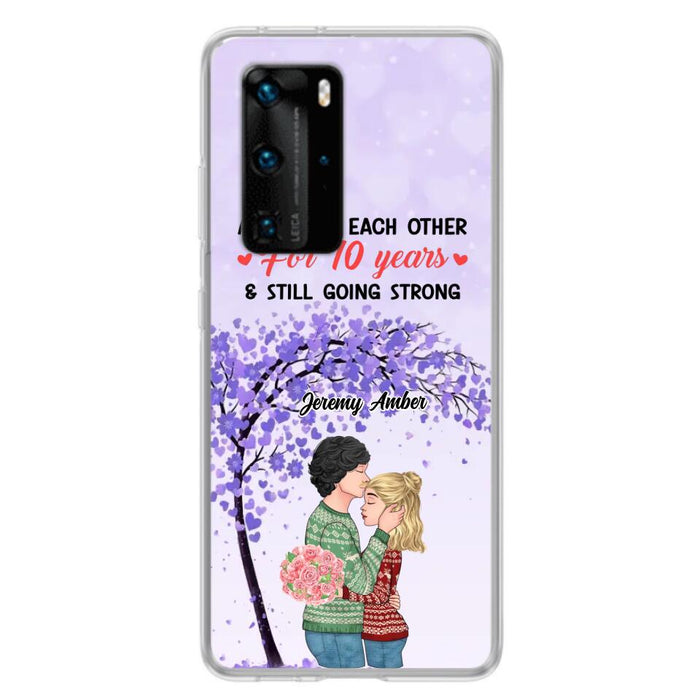 Custom Personalized Couple Kissing Phone Case - Gift Idea For Couple/Lovers - Annoying Each Other For 10 Years & Still Going Strong - Cases For Oppo, Xiaomi & Huawei