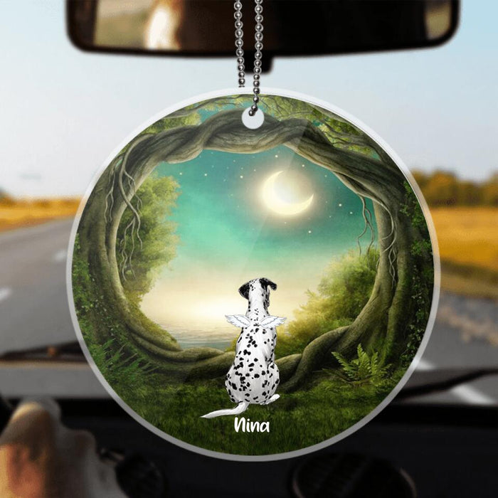 Custom Personalized Car Ornament - Gift for Dog/ Cat Lovers - Memorial Acrylic Ornament - Up to 5 Pets