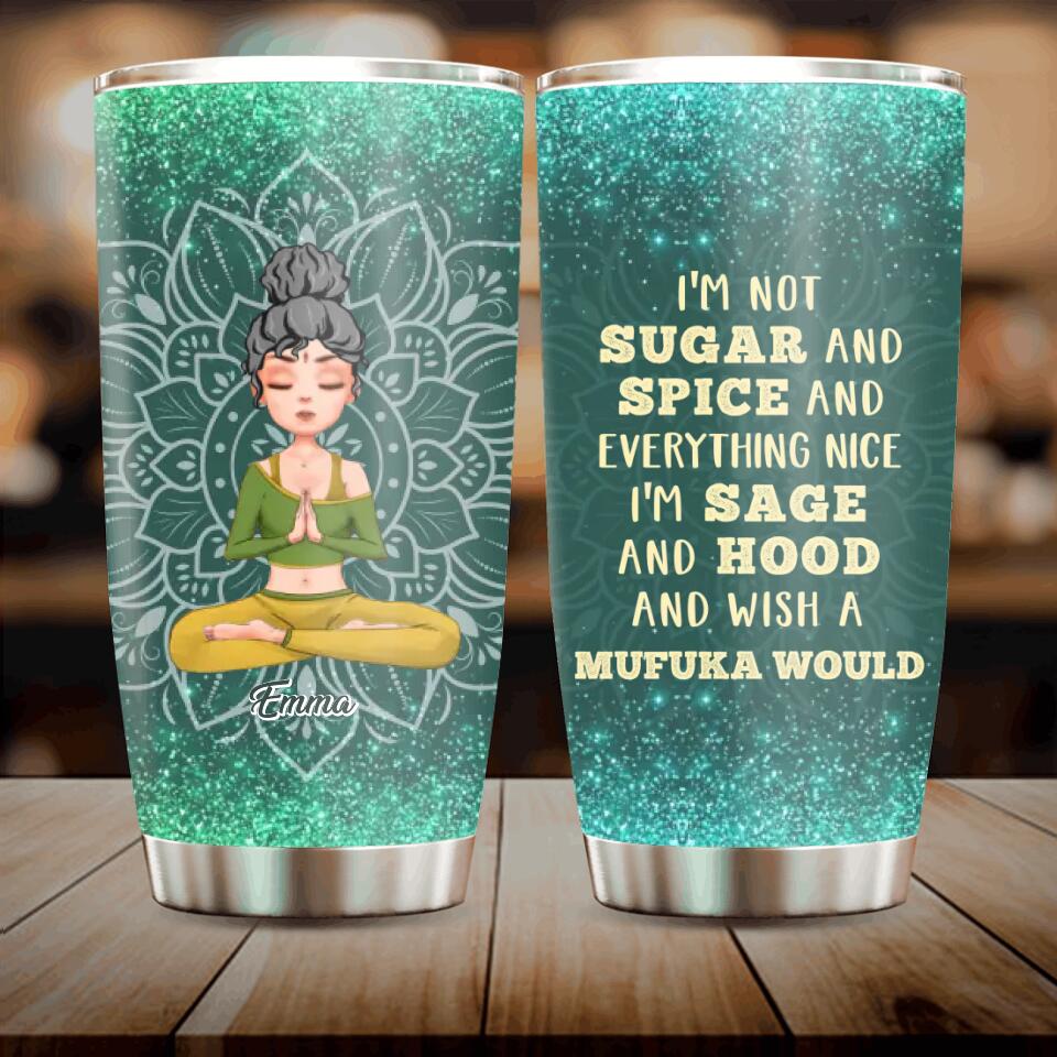 What A Wonderful World Yoga Personalized Tumbler, Personalized Gift for Yoga  Lovers - TB001PS01 - BMGifts