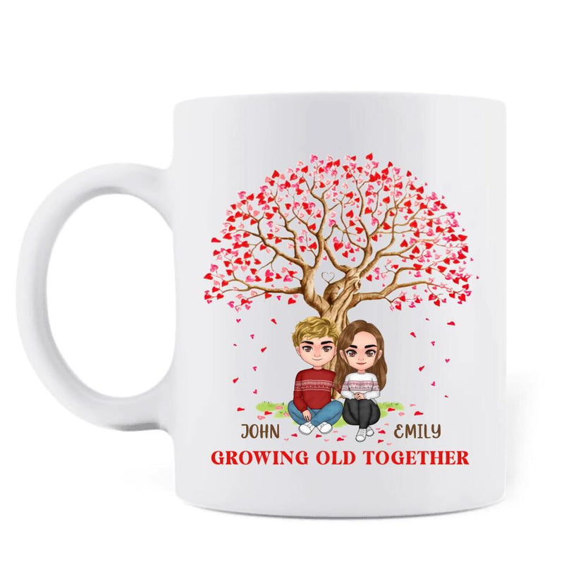 Personalized Couple Coffee Mug - Gift Ideas For Her and Him - Mother's Day Gift For Wife From Husband - Growing Old Together