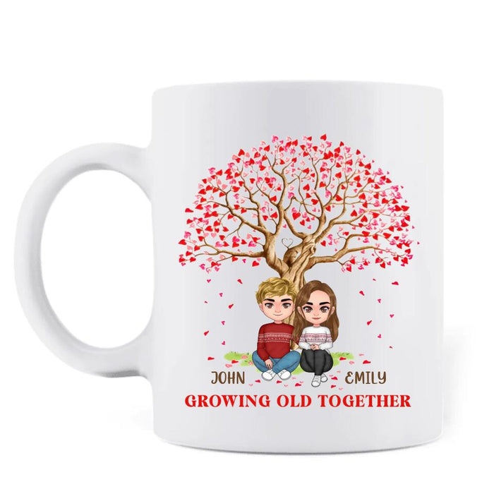 Custom Personalized Couple Coffee Mug - Gift Ideas For Her and Him - Mother's Day Gift For Wife From Husband - Growing Old Together