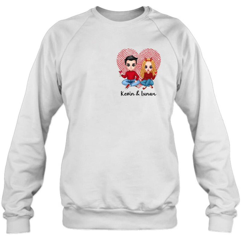 Personalized Couple T-shirt/Long Sleeve/Sweatshirt/Hoodie - Valentine's Day Gift Idea For Couple/Gift For Him And Her/Mother's Day Gift For Wife From Husband