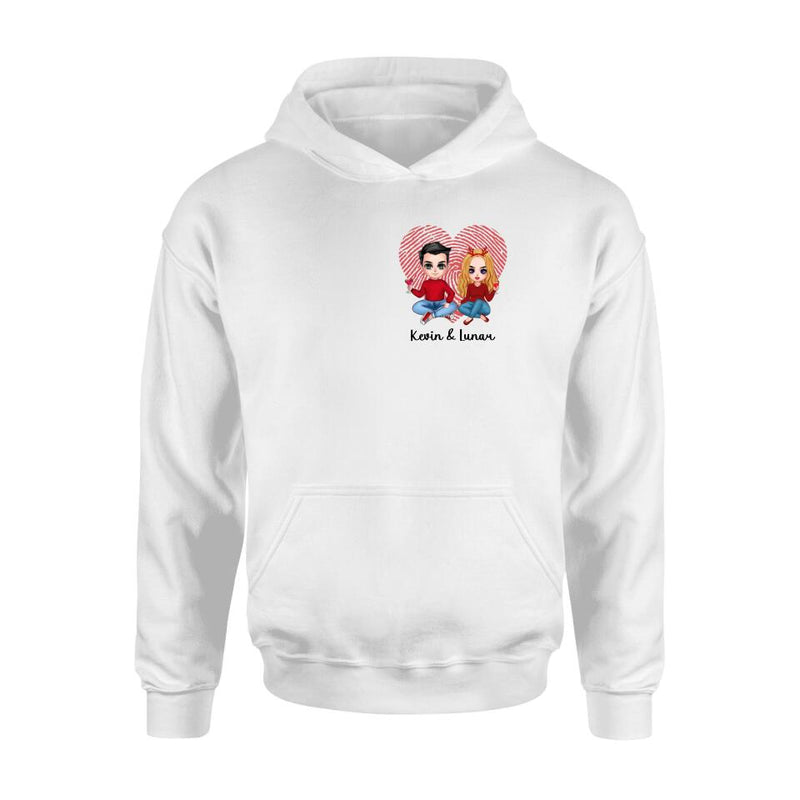 Personalized Couple T-shirt/Long Sleeve/Sweatshirt/Hoodie - Valentine's Day Gift Idea For Couple/Gift For Him And Her/Mother's Day Gift For Wife From Husband