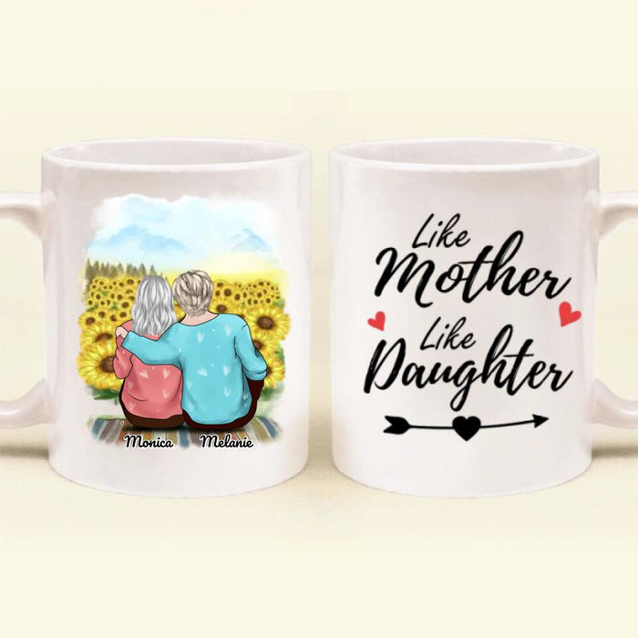 Custom Personalized Mom and 1 Daughter Coffee Mug- Mother's Day Gift From Daughter To Mom- Meaningful Mother's Day Gift