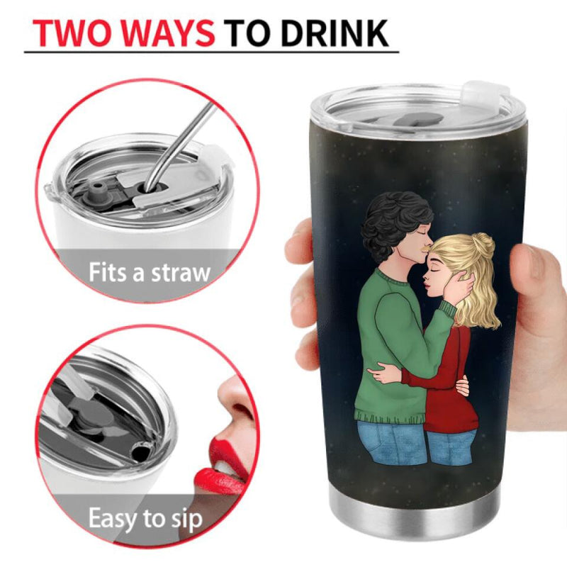 Personalized Couple Tumbler - Gift Idea For Couple/Mother's Day Gift For Wife From Husband - I Wish I Could Turn Back The Clock