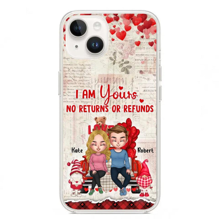 Custom Personalized Couple Truck Phone Case - Gift For Couple - Mother's Day Gift For Wife From Husband - I Am Yours No Returns Or Refunds - Case For iPhone And Samsung