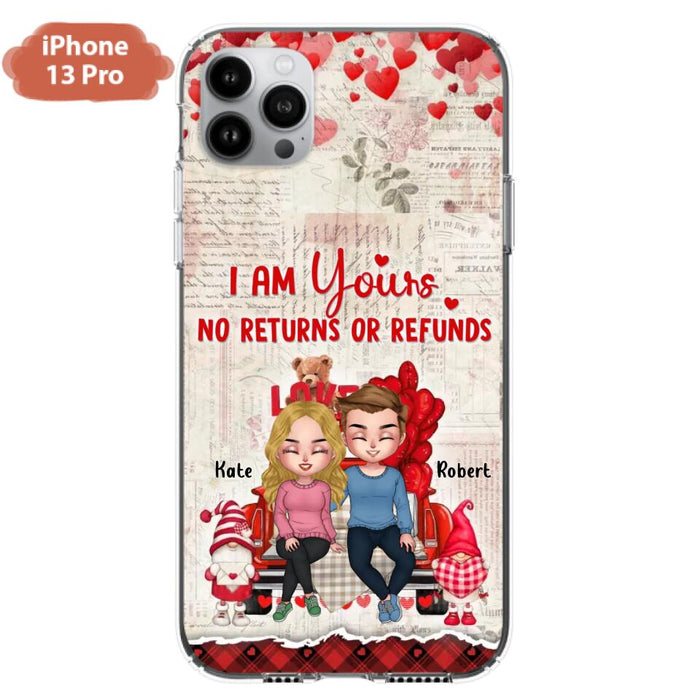 Custom Personalized Couple Truck Phone Case - Gift For Couple - Mother's Day Gift For Wife From Husband - I Am Yours No Returns Or Refunds - Case For iPhone And Samsung