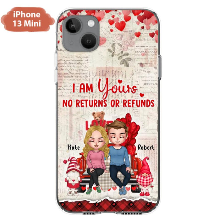 Custom Personalized Couple Truck Phone Case - Gift For Couple - Mother's Day Gift For Wife From Husband - I Am Yours No Returns Or Refunds - Case For iPhone And Samsung