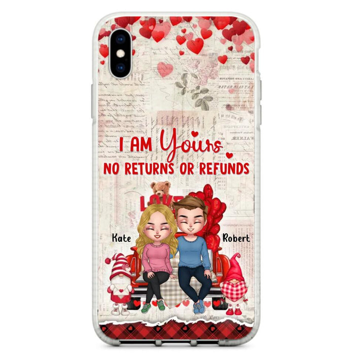 Custom Personalized Couple Truck Phone Case - Gift For Couple - Mother's Day Gift For Wife From Husband - I Am Yours No Returns Or Refunds - Case For iPhone And Samsung