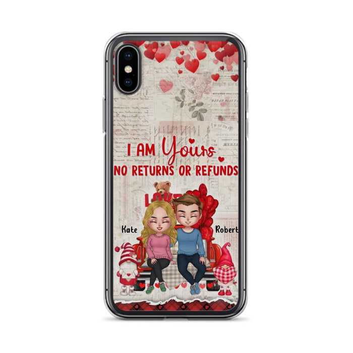 Custom Personalized Couple Truck Phone Case - Gift For Couple - Mother's Day Gift For Wife From Husband - I Am Yours No Returns Or Refunds - Case For iPhone And Samsung