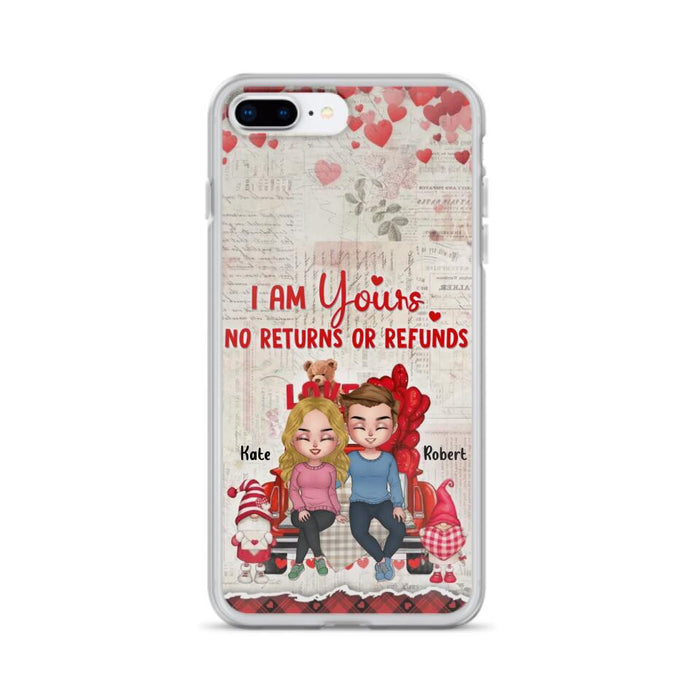 Custom Personalized Couple Truck Phone Case - Gift For Couple - Mother's Day Gift For Wife From Husband - I Am Yours No Returns Or Refunds - Case For iPhone And Samsung