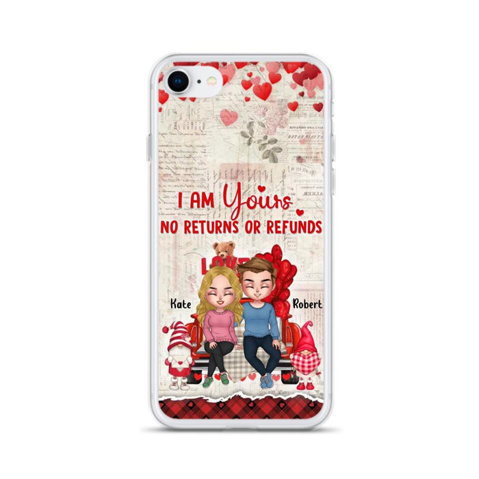 Custom Personalized Couple Truck Phone Case - Gift For Couple - Mother's Day Gift For Wife From Husband - I Am Yours No Returns Or Refunds - Case For iPhone And Samsung