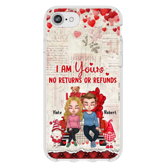 Custom Personalized Couple Truck Phone Case - Gift For Couple - Mother's Day Gift For Wife From Husband - I Am Yours No Returns Or Refunds - Case For iPhone And Samsung