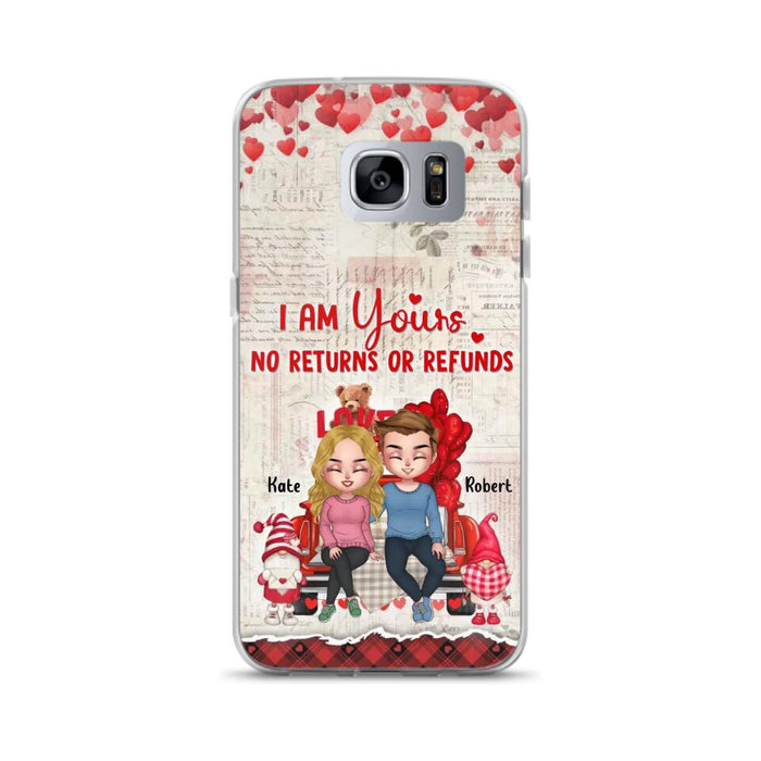 Custom Personalized Couple Truck Phone Case - Gift For Couple - Mother's Day Gift For Wife From Husband - I Am Yours No Returns Or Refunds - Case For iPhone And Samsung