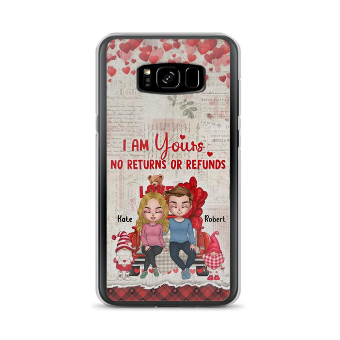 Custom Personalized Couple Truck Phone Case - Gift For Couple - Mother's Day Gift For Wife From Husband - I Am Yours No Returns Or Refunds - Case For iPhone And Samsung