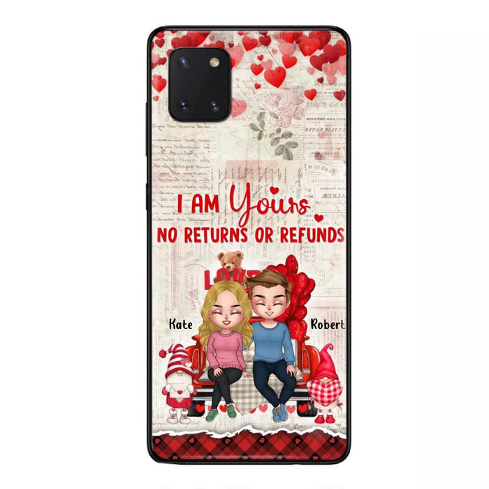 Custom Personalized Couple Truck Phone Case - Gift For Couple - Mother's Day Gift For Wife From Husband - I Am Yours No Returns Or Refunds - Case For iPhone And Samsung