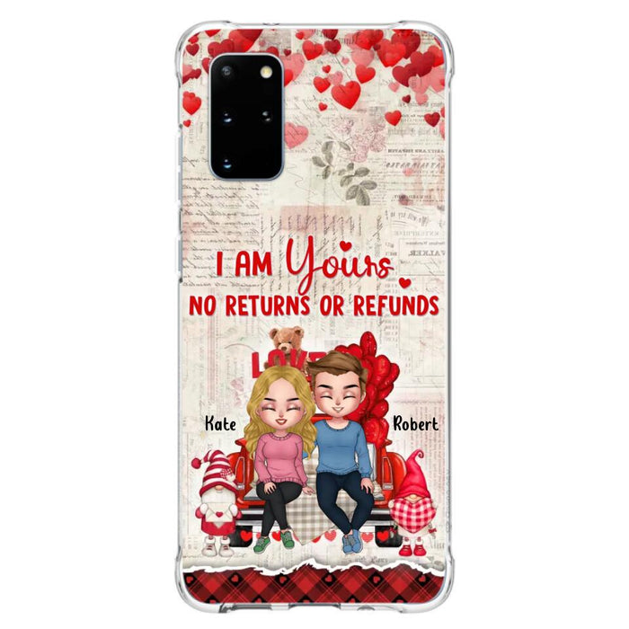 Custom Personalized Couple Truck Phone Case - Gift For Couple - Mother's Day Gift For Wife From Husband - I Am Yours No Returns Or Refunds - Case For iPhone And Samsung