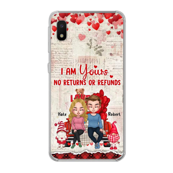 Custom Personalized Couple Truck Phone Case - Gift For Couple - Mother's Day Gift For Wife From Husband - I Am Yours No Returns Or Refunds - Case For iPhone And Samsung