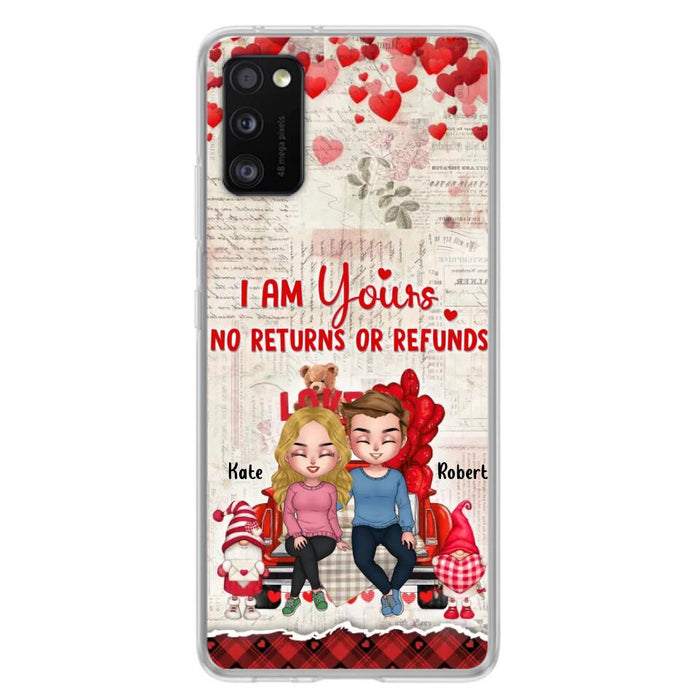 Custom Personalized Couple Truck Phone Case - Gift For Couple - Mother's Day Gift For Wife From Husband - I Am Yours No Returns Or Refunds - Case For iPhone And Samsung