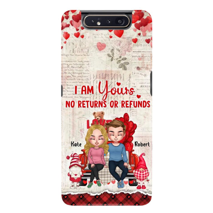 Custom Personalized Couple Truck Phone Case - Gift For Couple - Mother's Day Gift For Wife From Husband - I Am Yours No Returns Or Refunds - Case For iPhone And Samsung