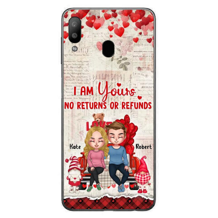 Custom Personalized Couple Truck Phone Case - Gift For Couple - Mother's Day Gift For Wife From Husband - I Am Yours No Returns Or Refunds - Case For iPhone And Samsung