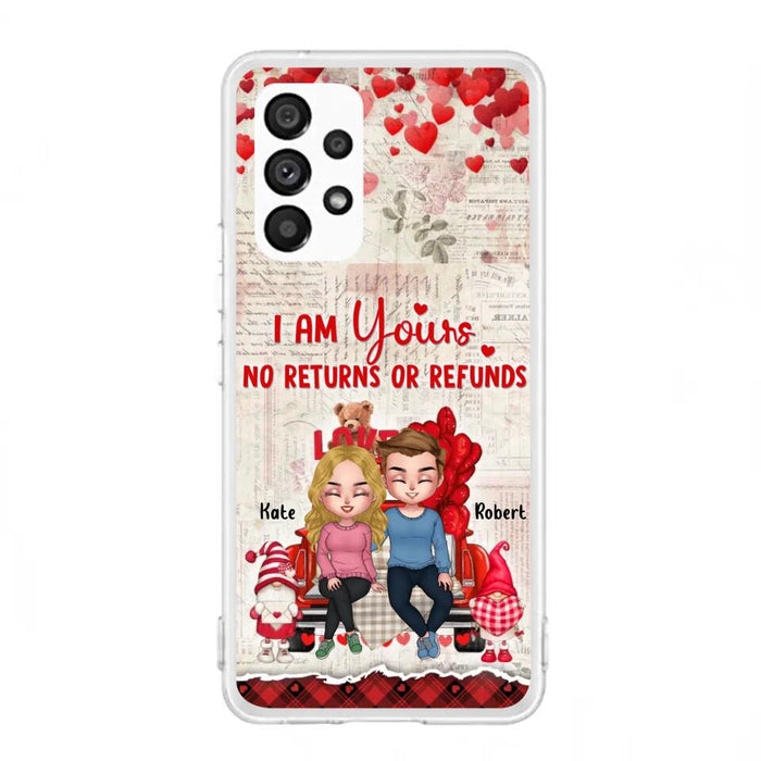 Custom Personalized Couple Truck Phone Case - Gift For Couple - Mother's Day Gift For Wife From Husband - I Am Yours No Returns Or Refunds - Case For iPhone And Samsung