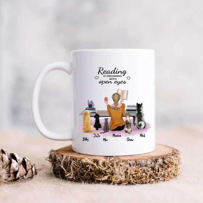 Custom Personalized Reading Book Coffee Mug - Gift for Book Lovers