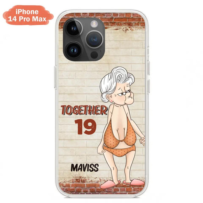 Custom Personalized Old Couple Phone Case - Gift Idea For Old Couple - Gift For Him/Her - Case For iPhone And Samsung