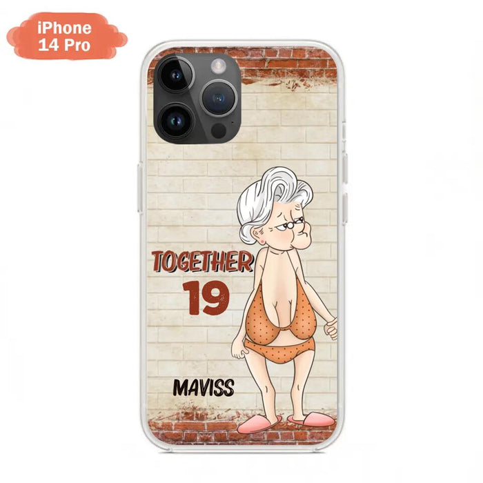 Custom Personalized Old Couple Phone Case - Gift Idea For Old Couple - Gift For Him/Her - Case For iPhone And Samsung