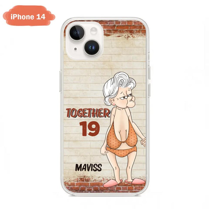 Custom Personalized Old Couple Phone Case - Gift Idea For Old Couple - Gift For Him/Her - Case For iPhone And Samsung