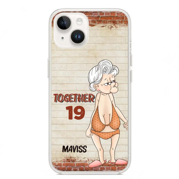 Custom Personalized Old Couple Phone Case - Gift Idea For Old Couple - Gift For Him/Her - Case For iPhone And Samsung