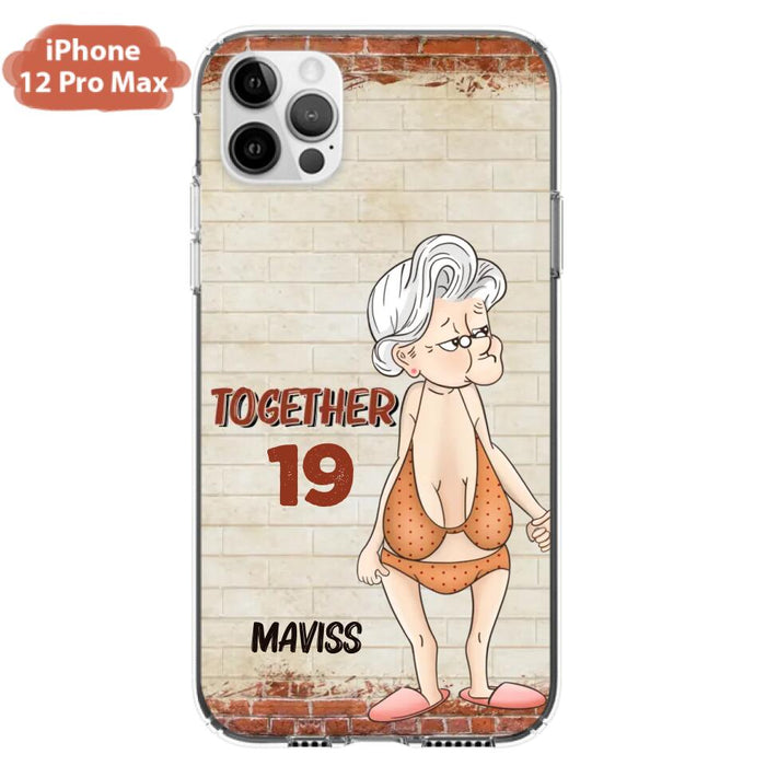 Custom Personalized Old Couple Phone Case - Gift Idea For Old Couple - Gift For Him/Her - Case For iPhone And Samsung